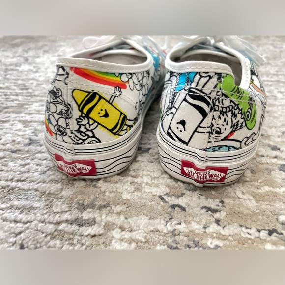Vans X Crayola Crayons Rainbow Mens Size 8 Unisex Womens Size 9.5 - Picture 4 of 8